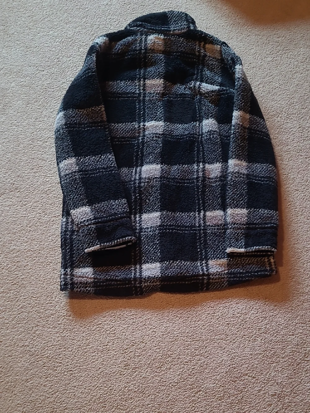 Carhartt Plaid Sherpa Jacket in Black and White